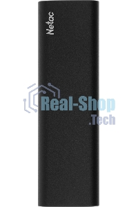 Внешний SSD Netac Z SLIM, 2TB, USB 3.2 Gen 2 Type-C, R/W 550/480, черный