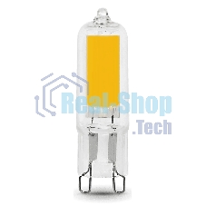 Лампа светодиодная Gauss LED G9 AC220-240V 5.5W 500lm 4100K Glass 107809205 черный