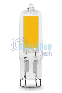 Лампа светодиодная Gauss LED G9 AC220-240V 5.5W 500lm 4100K Glass 107809205 черный