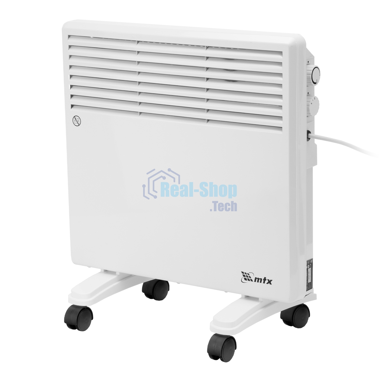 Конвектор электрический MTX CH-1000, белый, 1000 Вт, 10 м2, термостат