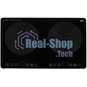 Индукционная плитка BQ HP105W Black-Silver, Мощность 3500 Вт (2000 Вт левая конфорка + 1500 Вт правая конфорка)