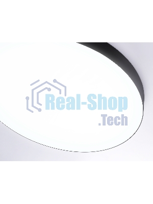Потолочный светодиодный светильник Ambrella light FV5542 BK черный LED 130W 4200K D800*58 (Без ПДУ)
