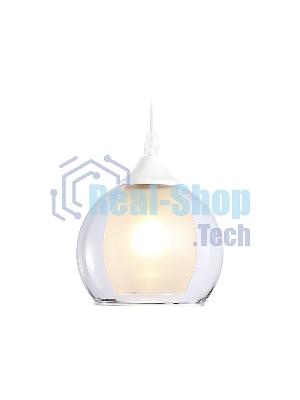 Светильник Ambrella light TR3538 WH/CL/FR белый/прозрачный/белый матовый E27 max 40W D130*800