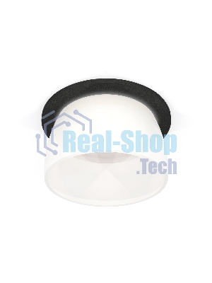 Комплект встраиваемого светильника Ambrella light XC6513069 SBK/FR черный песок/белый матовый MR16 GU5.3 (C6513, N6258)