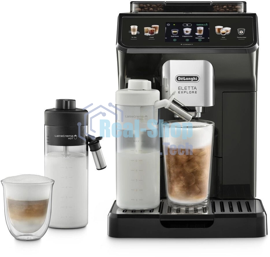 Кофемашина автоматическая DeLonghi ECAM450.65.G серый/черный, исп. кофе - зерновой/молотый, 1.8 л, 1450 Вт, 19 Бар.
