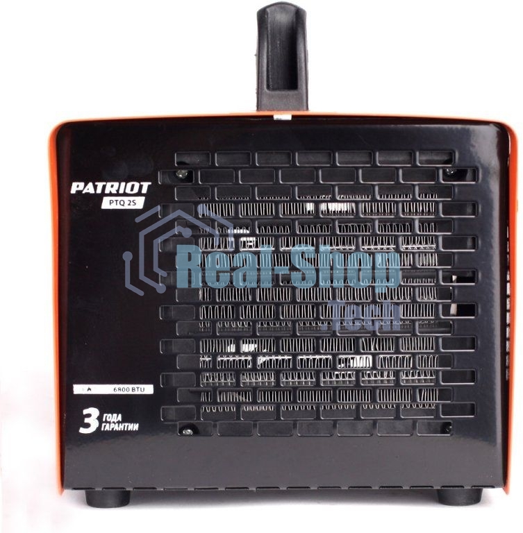Калорифер PATRIOT PT-Q 2S 2кВт 220В терморегулятор PTC шнур с евровилкой