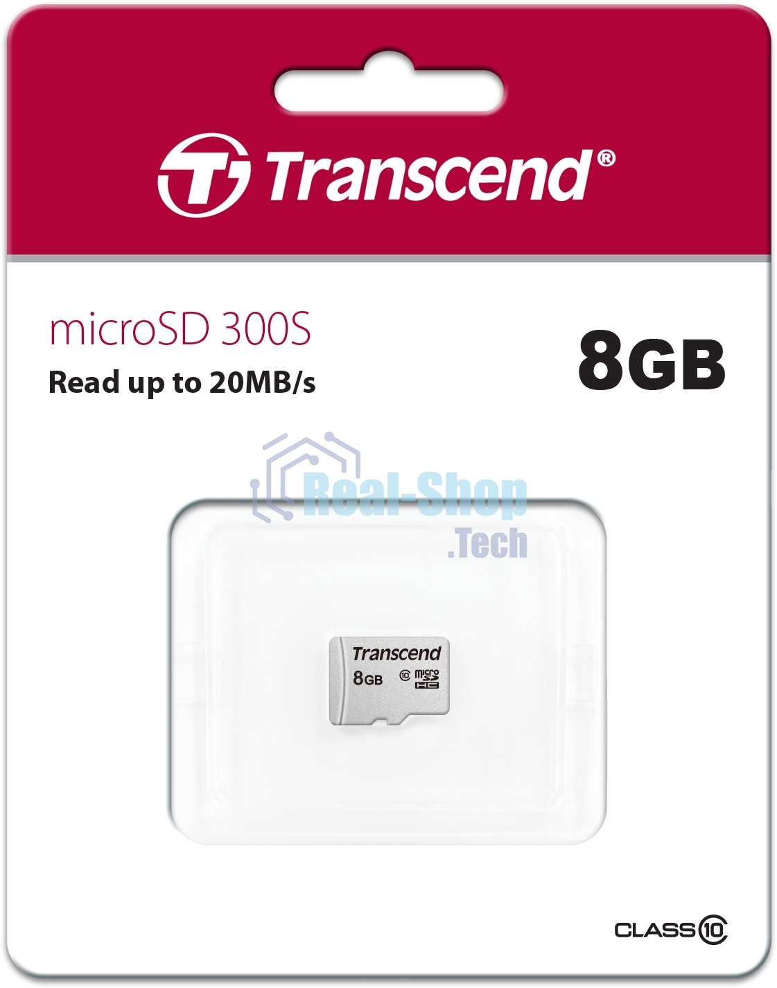 Флеш карта microSDHC 8Gb Class10 Transcend TS8GUSD300S w/o adapter
