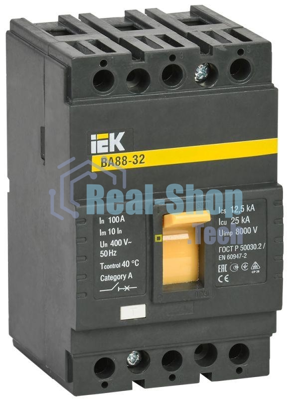 Выключатель автоматический ВА88-32 3Р 100А 25кА SVA10-3-0100 IEK