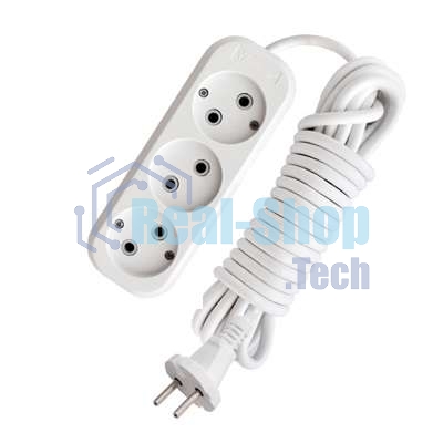Удлинитель 3х3 м без заземл. 10А IP20 Е-203 АБС-пл. ПВС 2х0.75 UNIVersal 9631964