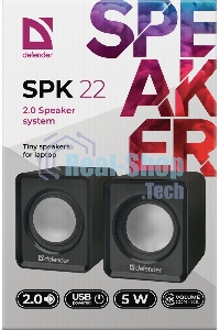 Акустическая система 2.0 Defender #1 SPK 22 черный, 5 Вт, питание от USB