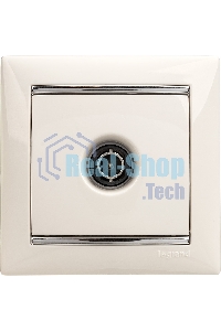 Розетка телевизионная TV Valena звезда 1,5Дб 2400МГц (белая)