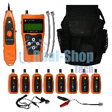 Тестер кабельный Lanmaster LAN-PRO-L/TPK-N-8R (упак:1шт) оранжевый