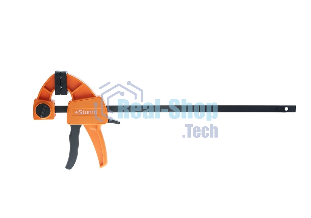 Струбцина быстрозажимная Sturm! 1078-08-45, 450мм, резиновые накладки, 70-100кгс, сжим-разжим