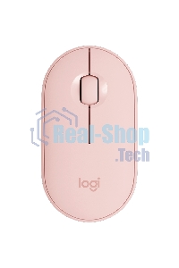 Мышь беспроводная Logitech Pebble M350 розовый, 1000 dpi, радиоканал, Bluetooth, USB, кнопки - 3