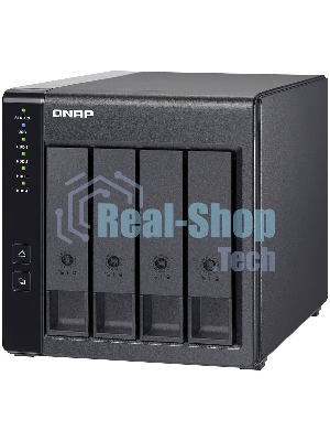 Полка расширения сетевого хранилища без дисков channel QNAP DAS TR-004 4 Bay 2.5/3.5 SATA Type-C USB 3.1 Gen 1 (5 Gb/s) Direct Attached Storage with Hardware RAID
