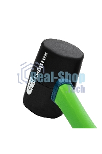 Киянка резиновая Сибртех, 225г., черная резина, фибергласовая рукоятка