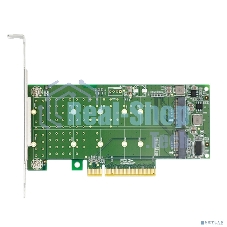 Переходник Lr-Link LRNV95N8 PCIe x8 to 2-Port M.2 NVMe Adapter, Supports 2*M.2 NVMe SSD for 2230, 2242, 2260,2280 and 22110 мм