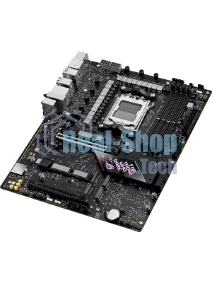 Материнская плата ASUS ROG STRIX B850-E GAMING WIFI, AM5, AMD B850, 4xDDR5, 4xSATA, 5xM.2, 1xPCI-E 5.0 x16, 1xPCI-E 4.0 x16, 1xRealtek 5Gb Ethernet, 1xUSB-C 4, 1xUSB-C 20Gbps, 6xUSB-A 10Gbps, 4xUSB-A 2.0, 3x3.5 мм, 7.1, ATX