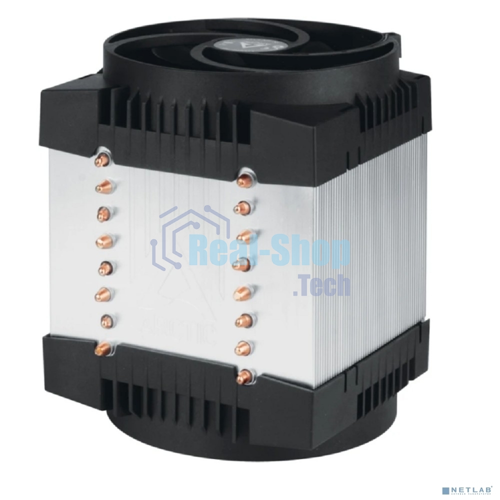 Вентилятор для процессора Arctic Freezer 4U-M Rev. 2 серебристый/черный, 120 мм, алюминий/медь, 2300 об/мин, 40 дБ, 4 pin, 350 Вт, 145 мм