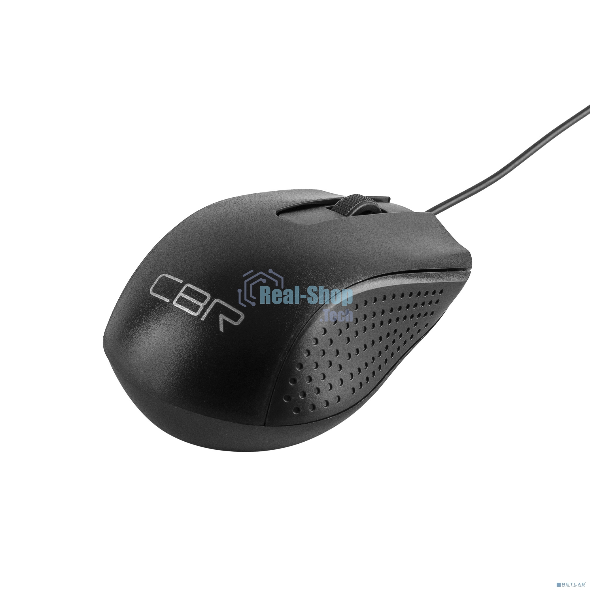 Мышь проводная CBR CM 123 черный, 1000 dpi, USB, кнопки - 3