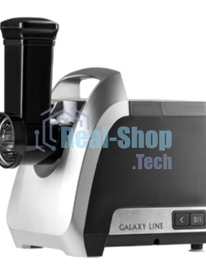 Мясорубка электрическая Galaxy Line GL 2423 черный, 2200 Вт, 2.6 кг/мин, реверс, защита от перегрузки, насадки - 6
