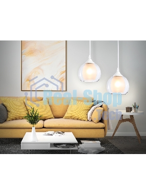 Светильник Ambrella light TR3538 WH/CL/FR белый/прозрачный/белый матовый E27 max 40W D130*800