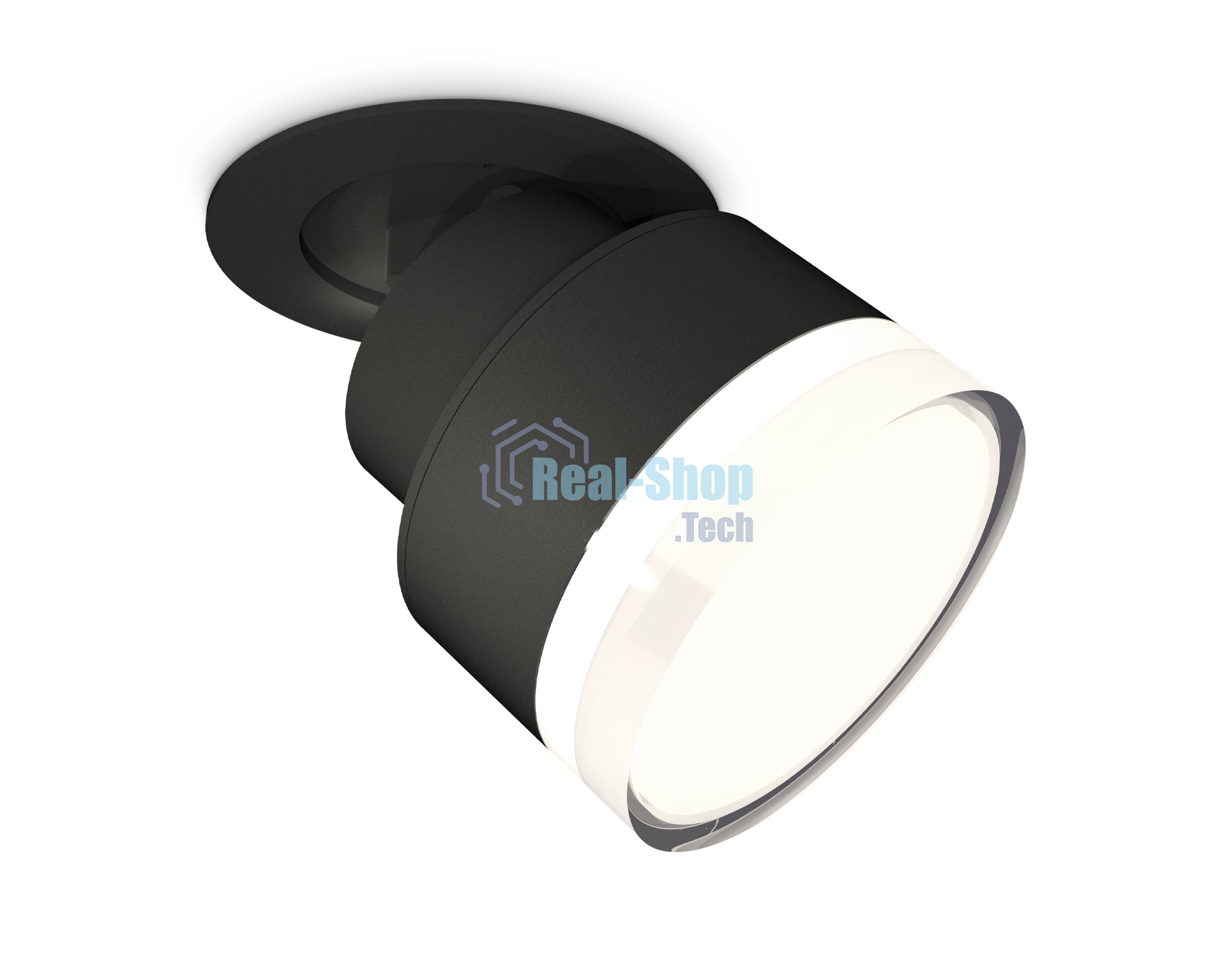 Светильник Ambrella Light XM8102528 SBK/FR/CL черный песок/белый матовый/прозрачный GX53 (A2242, A2106, C8102, N8399)