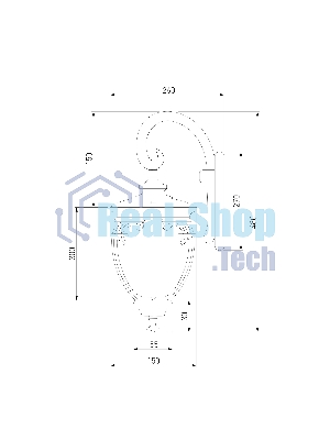 GLYF-8024D / Светильник садово-парковый черное золото
