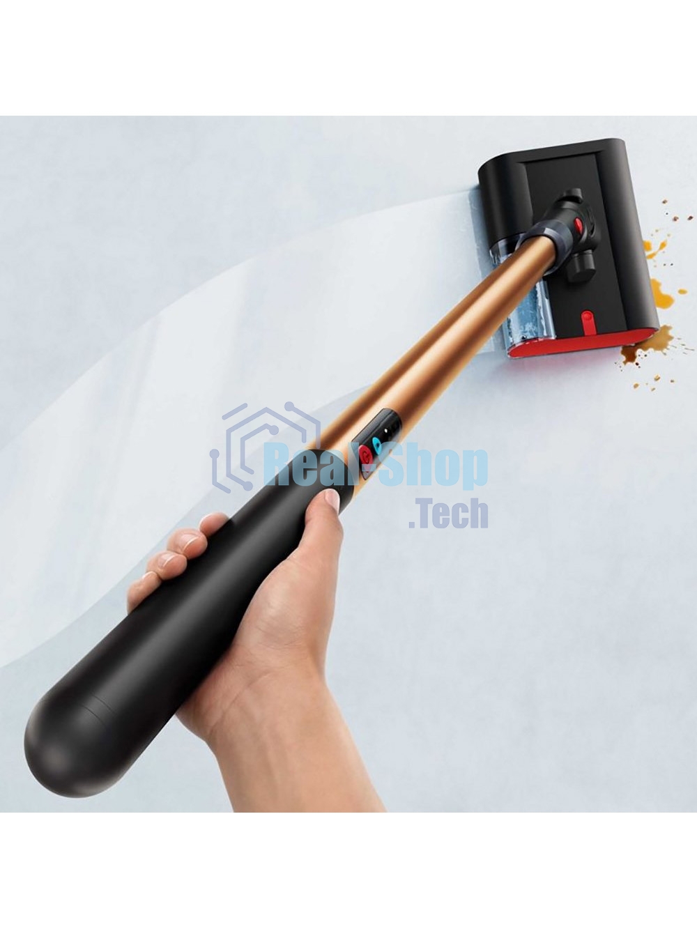 Пылесос вертикальный Dyson Pencil Wash оранжевый, питание от аккумулятора, 50 Вт, уборка влажная, пылесборник 0.34 л