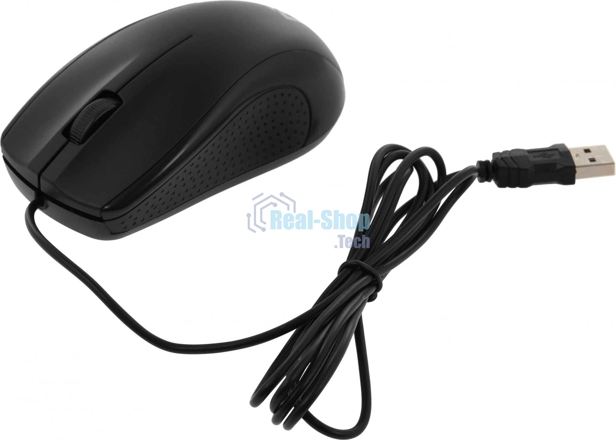 Мышь проводная Defender Optimum MB-160 черный, 1000 dpi, USB, кнопки - 3