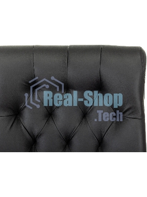 Кресло офисное Бюрократ T-9928WALNUT-CF черный, кожа, на ножках, дерево
