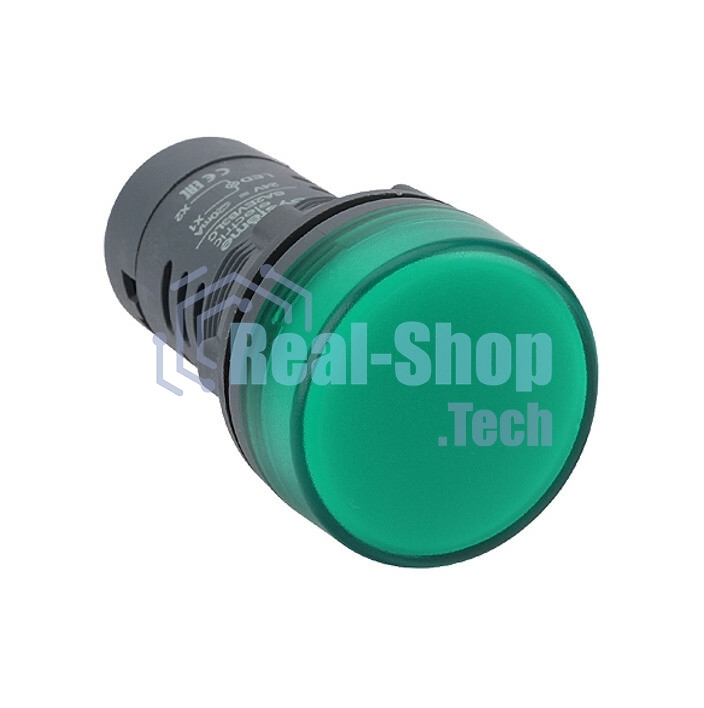 Лампа светосигнальная SB7 d22мм 230В AC зел. моноблочная SE SB7EV03MP