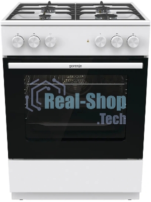 Плита комбинированная Gorenje GK6A40WFFM белый, конфорок 4 шт, духовка 71 л, 60 см x 85 см x 60 см