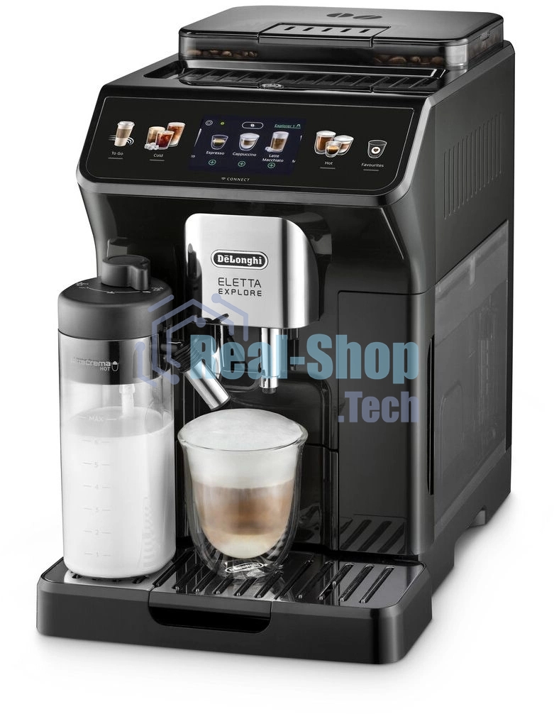 Кофемашина автоматическая DeLonghi ECAM450.65.G серый/черный, исп. кофе - зерновой/молотый, 1.8 л, 1450 Вт, 19 Бар.