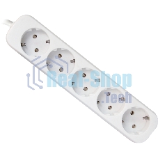 Удлинитель Defender E518 белый 1.8 м, 5 розеток 