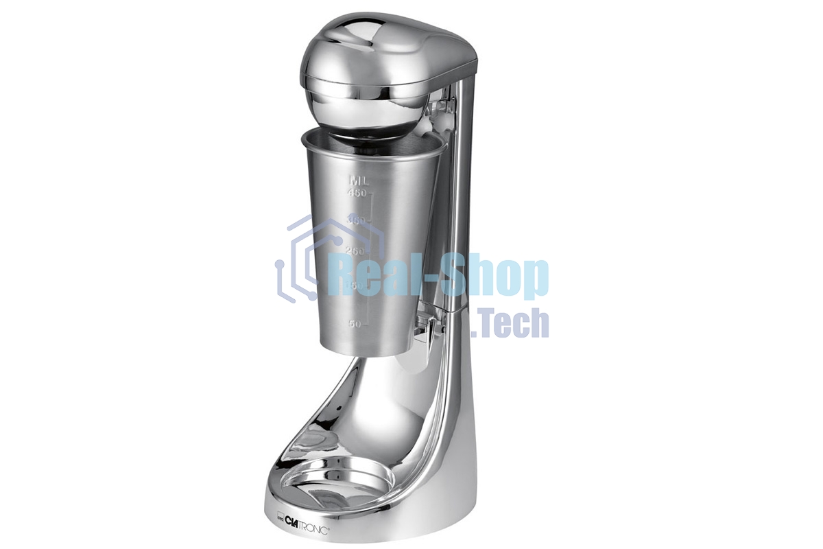 Миксер барный Clatronic BM-3472 chrom_2в1, для приготовления фруктовых и молочных шейков, хром