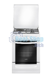 Плита комбинированная Gefest ПГЭ 6112-02 белый, конфорок 4 шт, духовка 55 л, 60 см x 85 см x 60 см