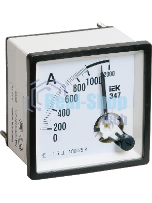 Амперметр ИЭК Э47 72х72мм 1000/5А кл. точн. 1.5 IPA10-6-1000-E