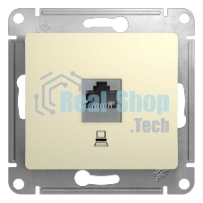 Механизм розетки комп. 1-м СП Glossa RJ45 беж. SchE GSL000281K