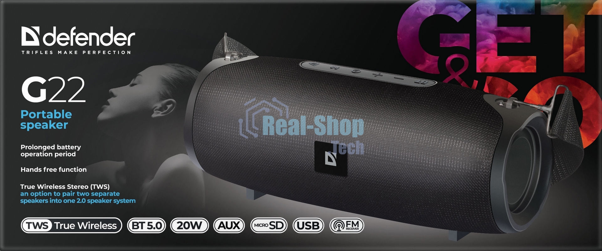 Акустическая система 2.0 Defender G22