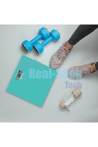 Весы напольные электронные Scarlett SC-BS33E035 макс.180кг голубой