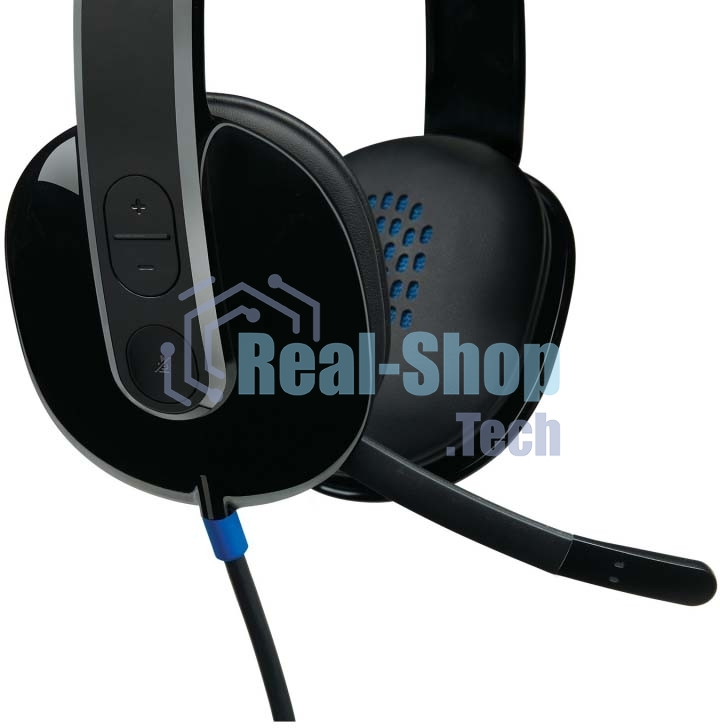 Гарнитура Logitech USB Headset H540 чёрный, проводная, USB