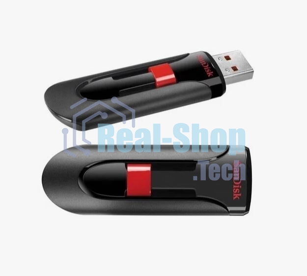 Флешка USB Sandisk 64Gb Cruzer Glide SDCZ60-064G-B35 USB 2.0 черный/красный