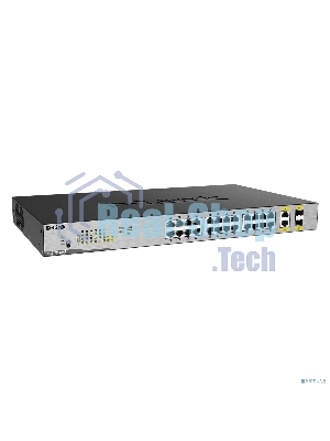 Коммутатор D-Link DGS-1026MP/B2A, 24×1 Гбит/с + 2×1 Гбит/с Combo, неуправляемый