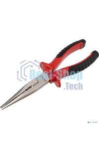 Тонкогубцы Rexant 200 мм никелированные, двухкомпонентные рукоятки