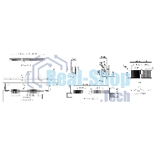 Разъем FPC Half Coverage Bottom Contact 1.0K-BX-36PWB 36 pin высота 2мм шаг 1мм