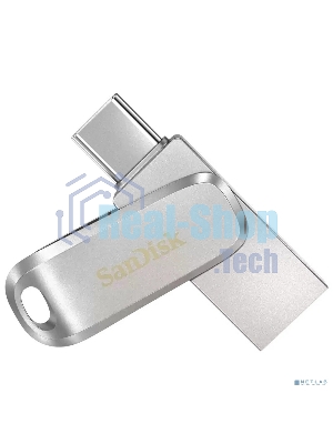 Флешка USB SanDisk Ultra Dual Luxe (SDDDC4-256G-G46), 256Gb, USB 3.2/USB Type-C, R/W 150/40, серебристый