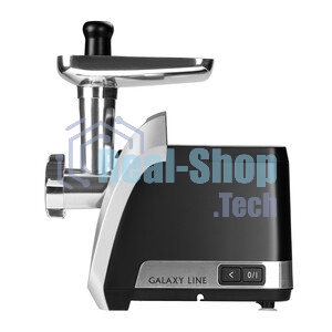 Мясорубка электрическая Galaxy Line GL 2423 черный, 2200 Вт, 2.6 кг/мин, реверс, защита от перегрузки, насадки - 6