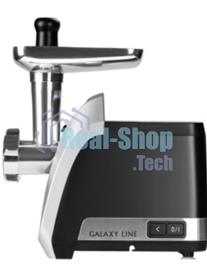 Мясорубка электрическая Galaxy Line GL 2423 черный, 2200 Вт, 2.6 кг/мин, реверс, защита от перегрузки, насадки - 6