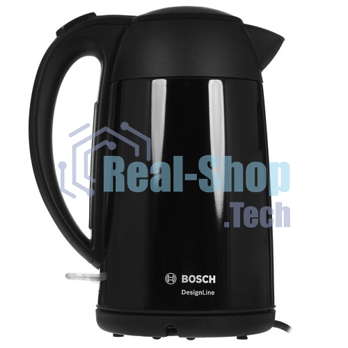 Чайник электрический Bosch TWK3P423 1.7 л, 2400 Вт, черный (корпус: нержавеющая сталь)